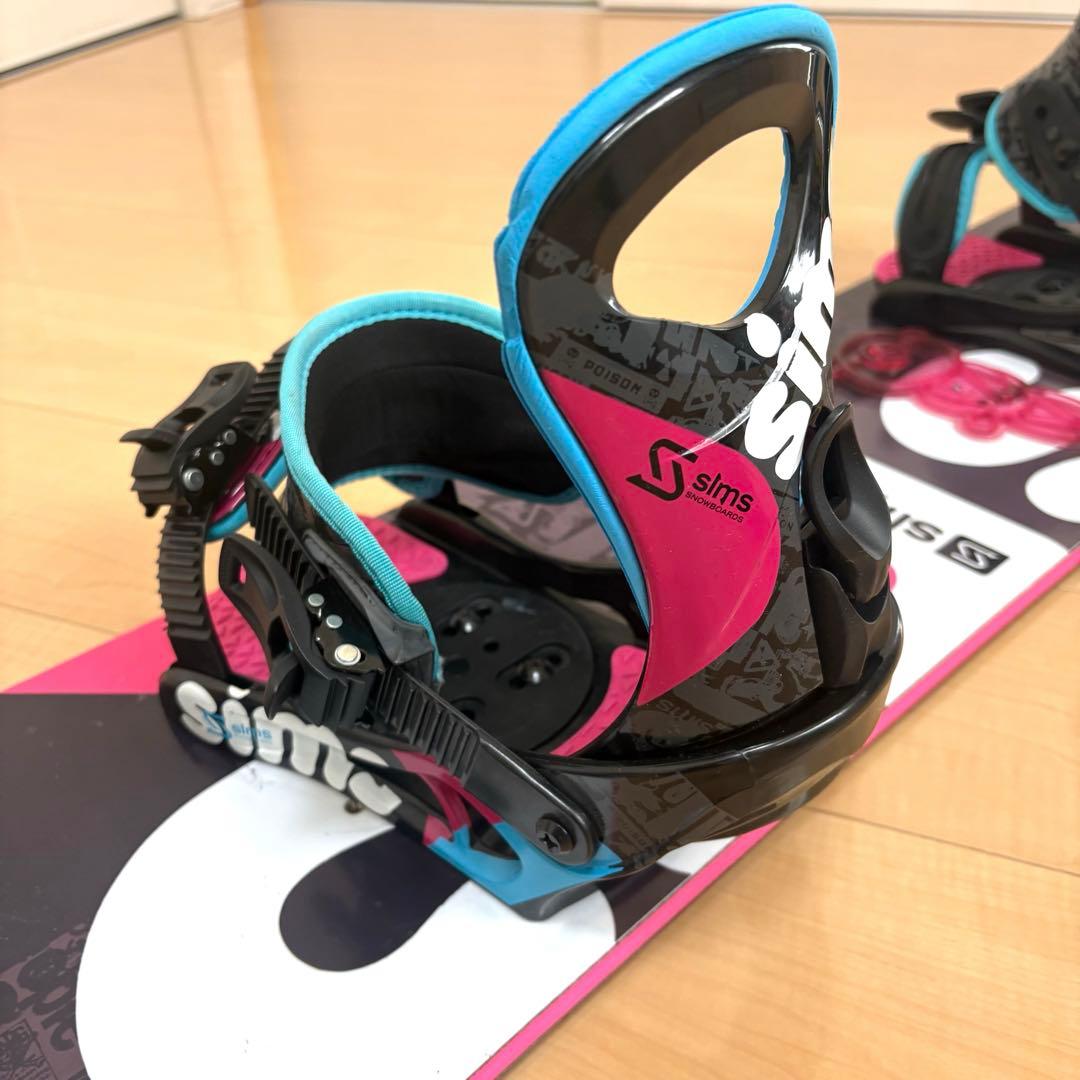 【116㎝】SIMS シムス スノーボード、ビンディングのセット