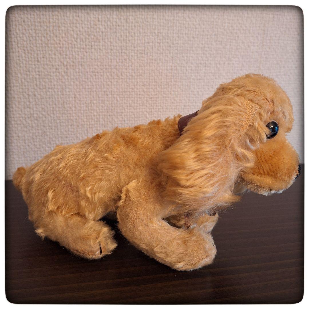 【前屈みな犬 コッパースパニエル】ヴィンテージ シュタイフ ポンチ目
