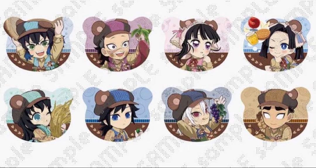 鬼滅の刃　実りの秋まつり　未開封　20個 冨岡義勇　時透無一郎　くま缶バッジ