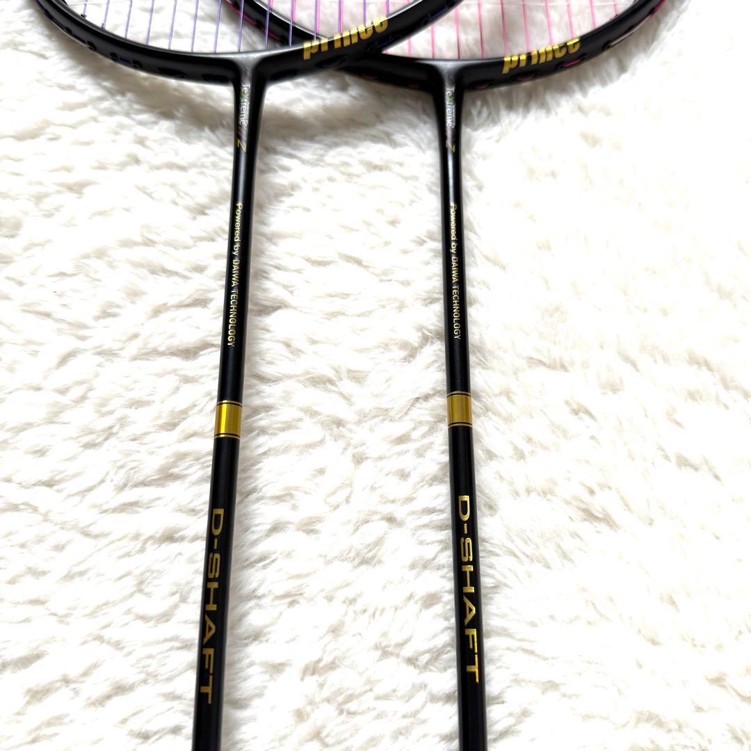 美品 Prince D-TX AXIS バドミントンラケット 2本4U G6