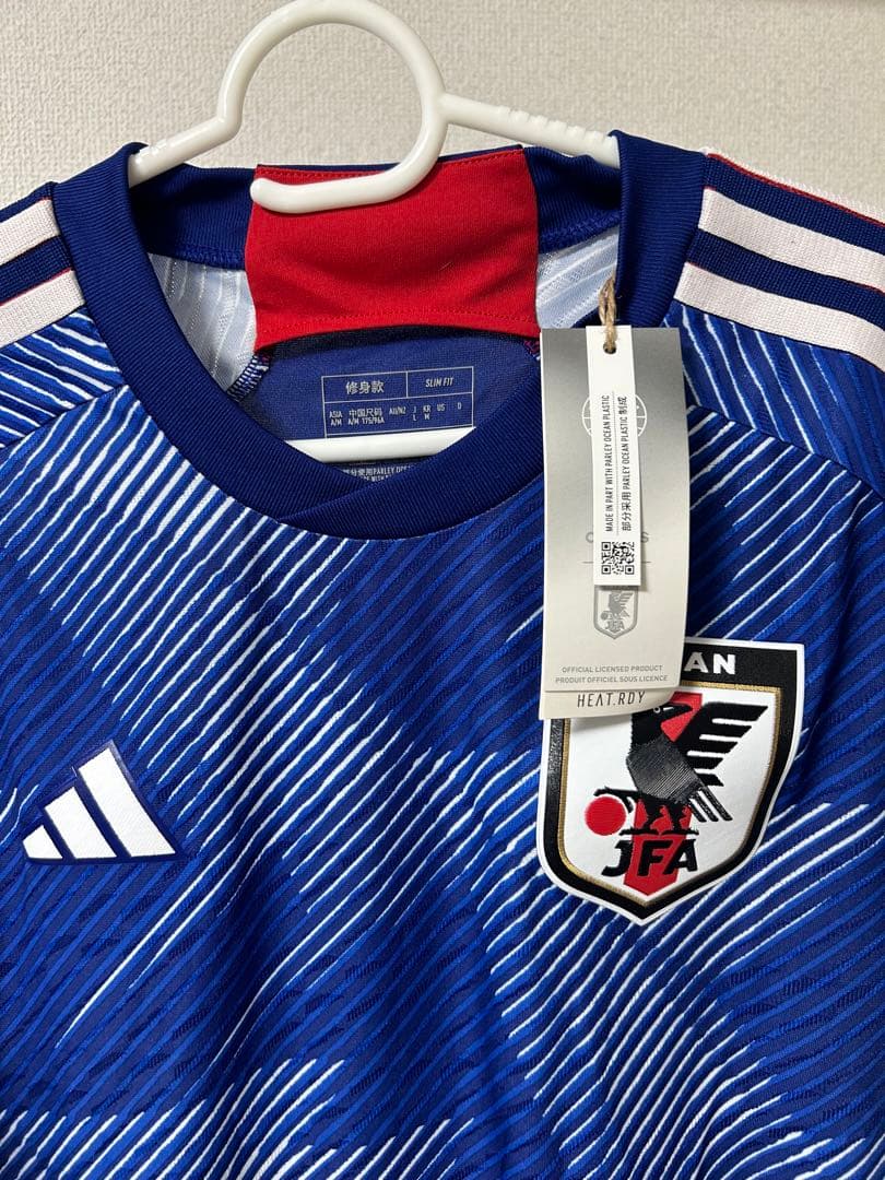 adidas サッカー日本代表ユニフォーム　番号なし　Lサイズ