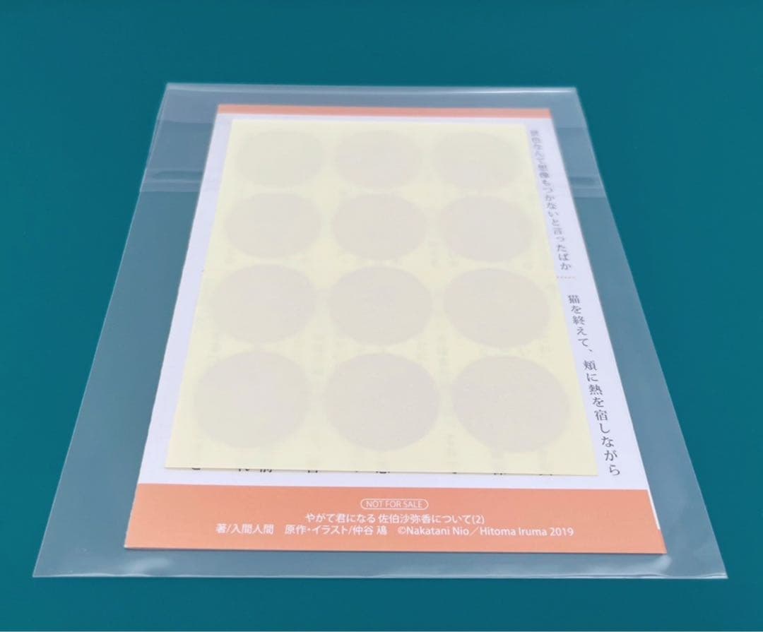 【激レア】　やがて君になる　佐伯沙弥香について　仲谷鳰　入間人間　特典限定　百合