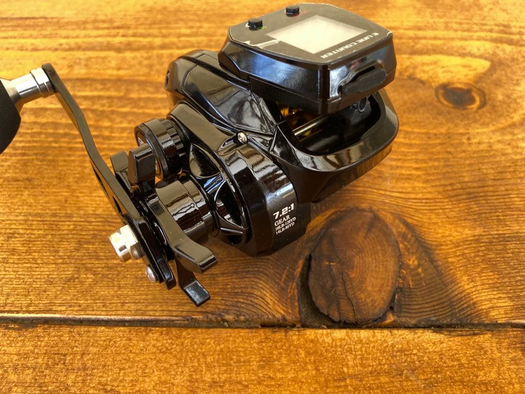 ジギングロッド　デジタルカウンター付きリール　イカメタル　タイラバ　右ハンドル