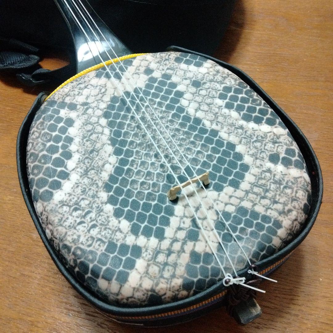 超美品　三線　人工蛇革　付属品多数 ケース付き