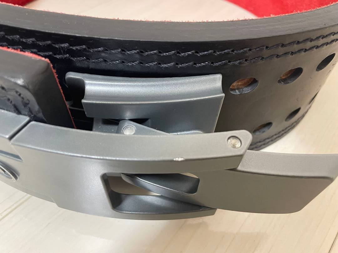 SBD パワーリフティングベルト 黒赤　Lサイズ