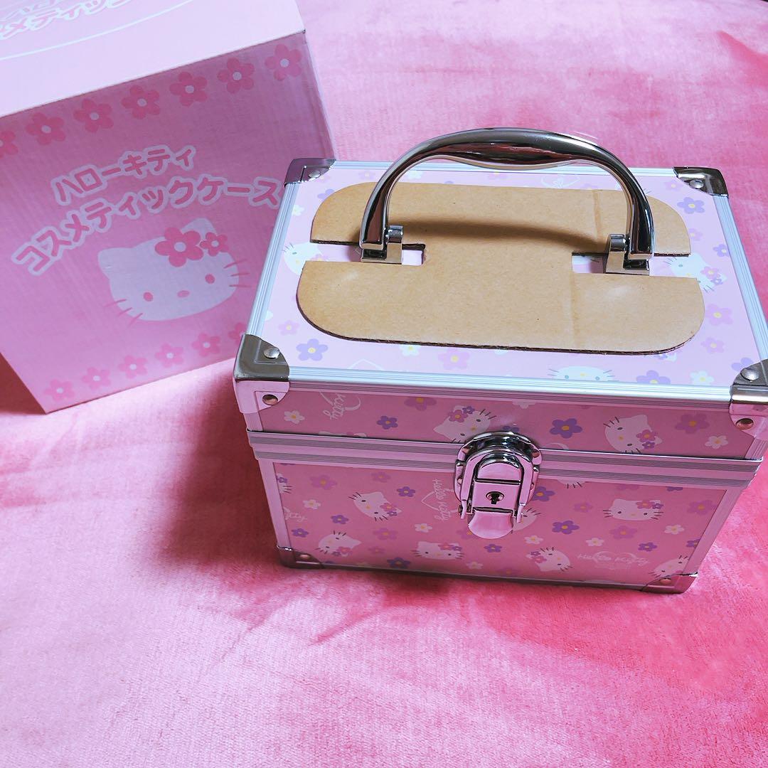 希少レア　ハローキティ　コスメケース　バニティ　ミラー付き　平成レトロ　サンリオ