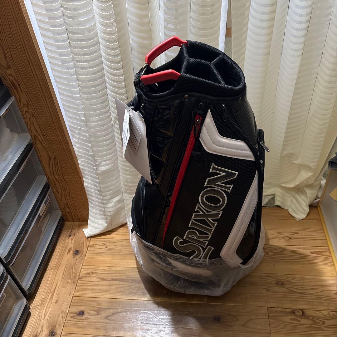 Srixon ゴルフキャディバッグ 黒/赤
