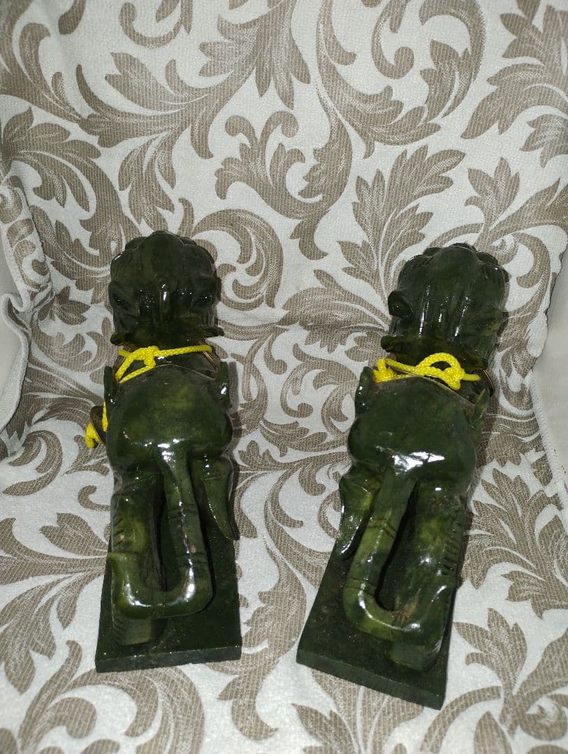 貔貅の置物！！ 雄と雌のニ体セット！！古銭&鈴のカスタム済み