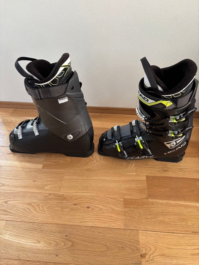 HEAD スキー ブーツ ブラック バッグ付き 27-27.5cm