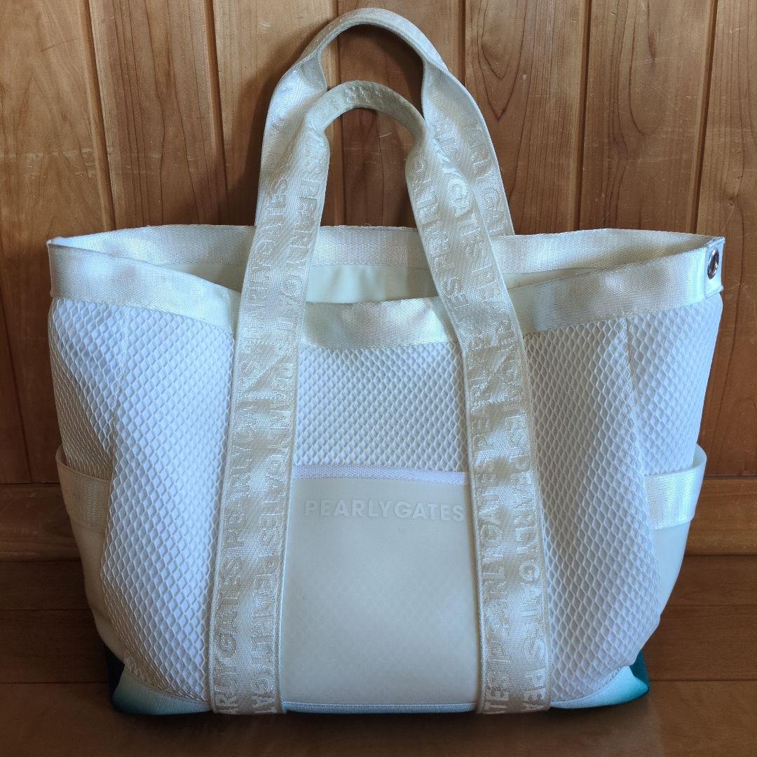 パーリーゲイツ　PEARLY GATES　ゴルフ　バッグ　白✕緑　PG