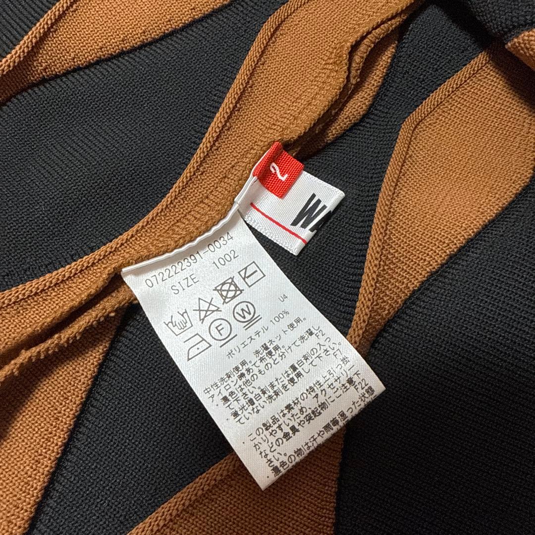 ゴルフウェア WAAC ワック ダイヤ柄セットアップ ニット スカート