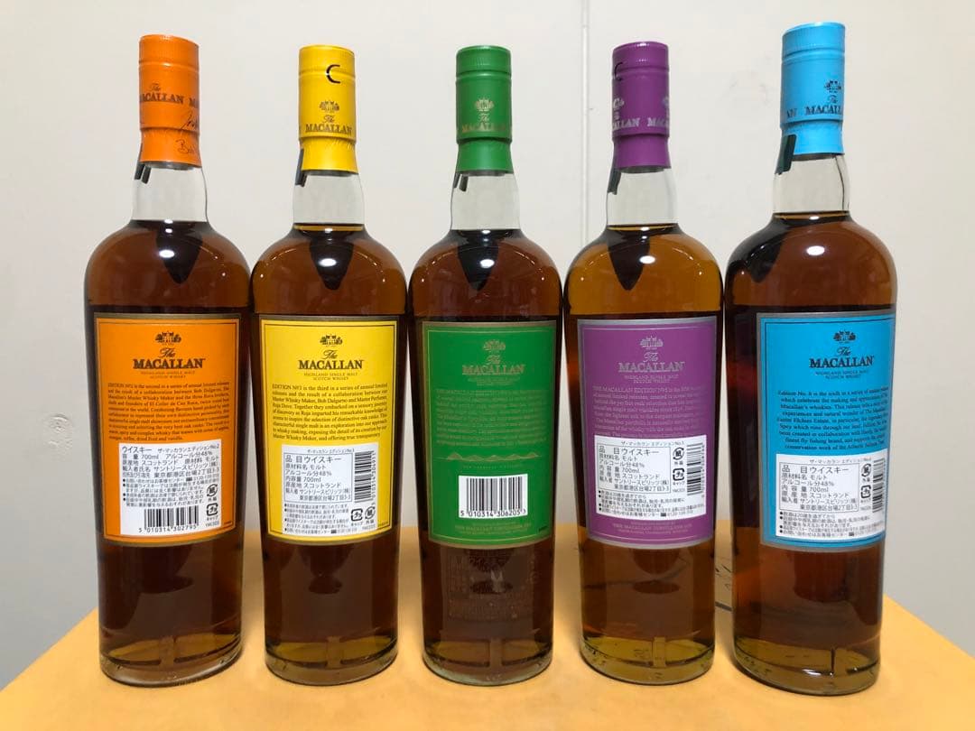 マッカラン エディション シリーズ No.2〜6 5本セット