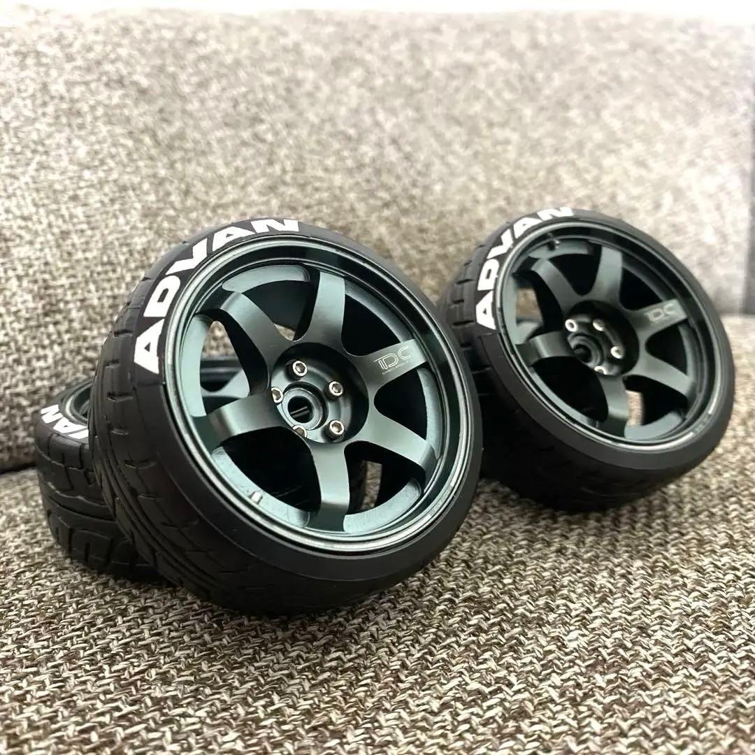 DC製　アルミホイール　ラジコン　タイヤ　ホイール　1/10 ドリラジ　te37