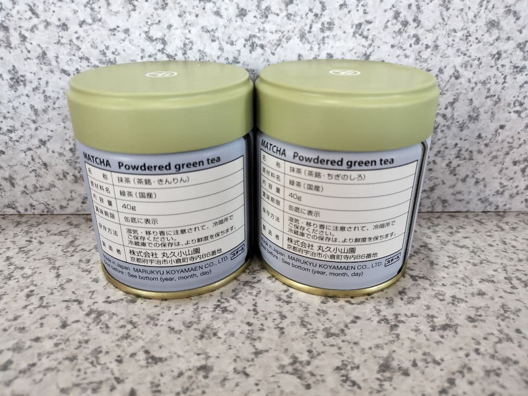 【説明欄必読】宇治 丸久小山園 抹茶 金輪40g缶 千木の白40g缶【転売禁止】