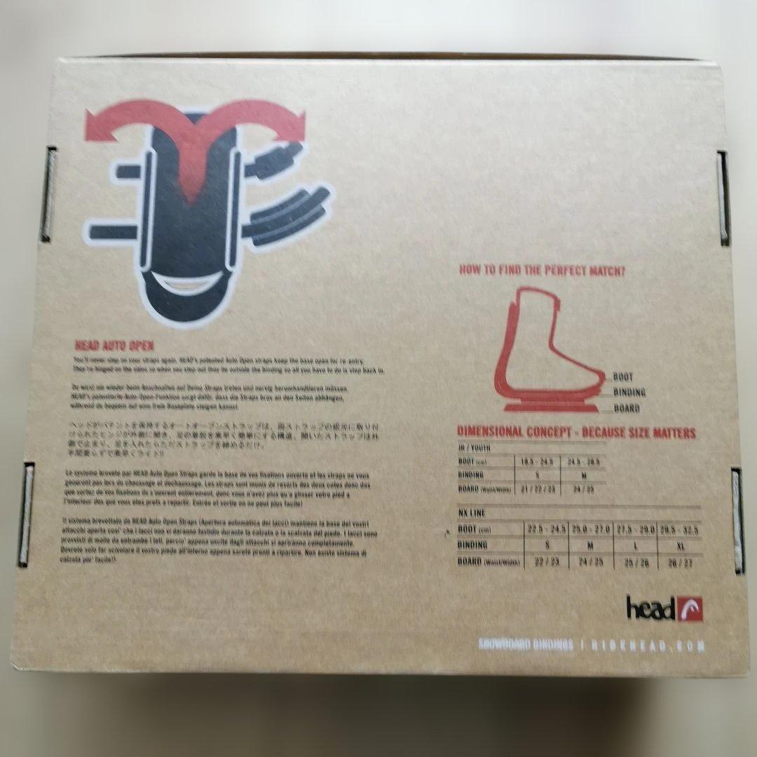 128未使用　ヘッド　スノーボード　ビンディング　М　25.0cm〜28.5cm
