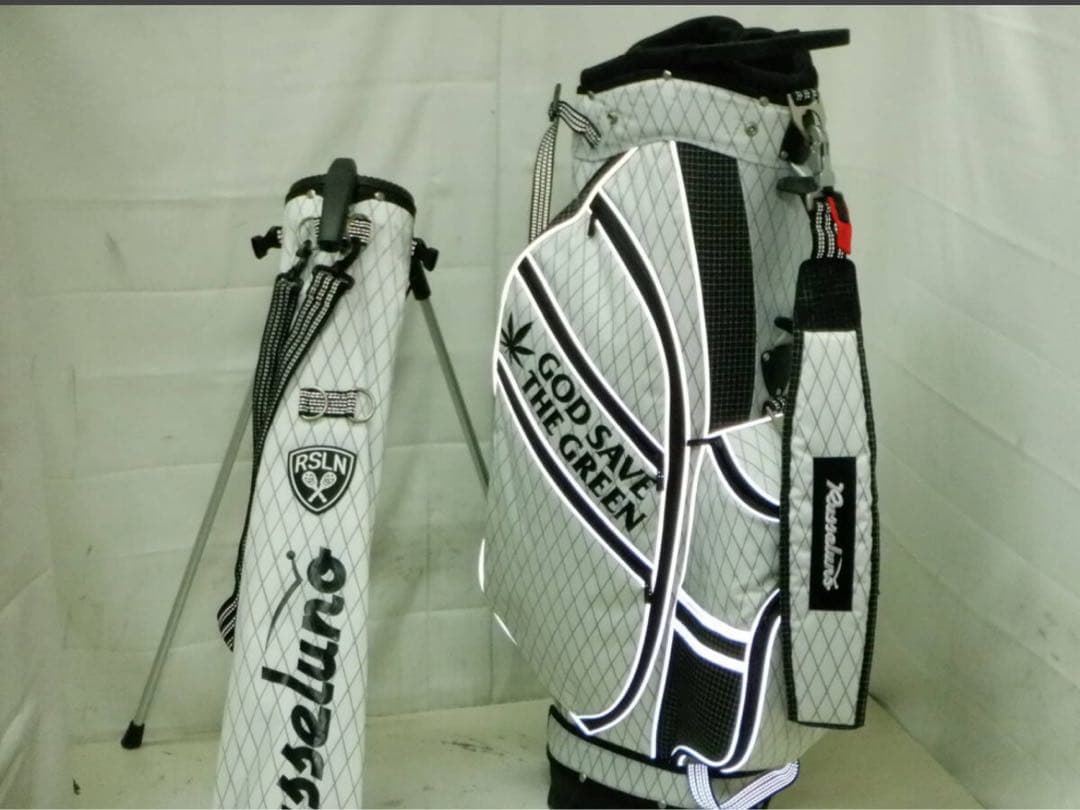 ラッセルノ 9.0型 セルフスタンド付 ゴルフ キャディバック　美品