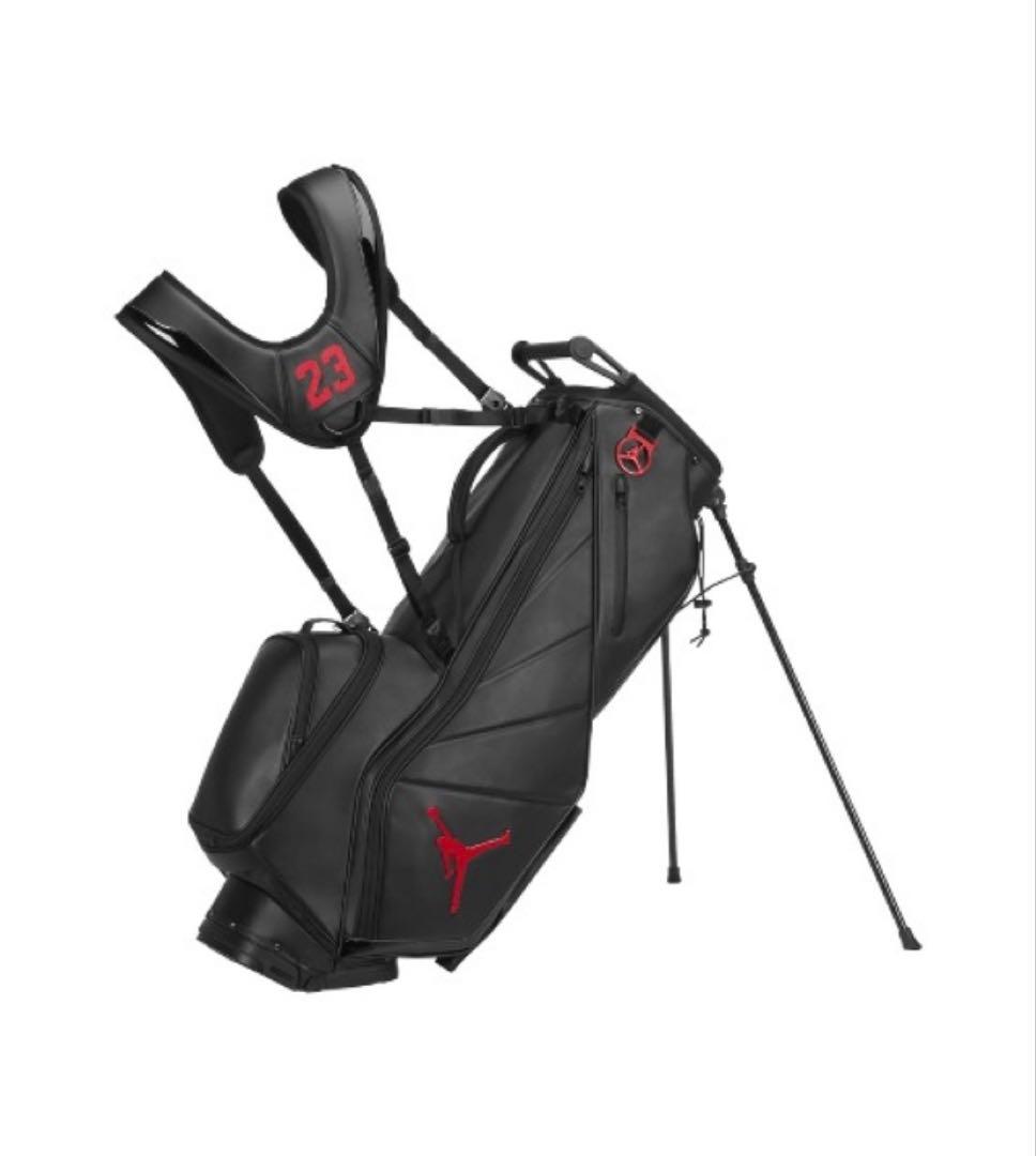 ジョーダン フェイドアウェイ プレミアム ゴルフバッグ ブラック　レッド