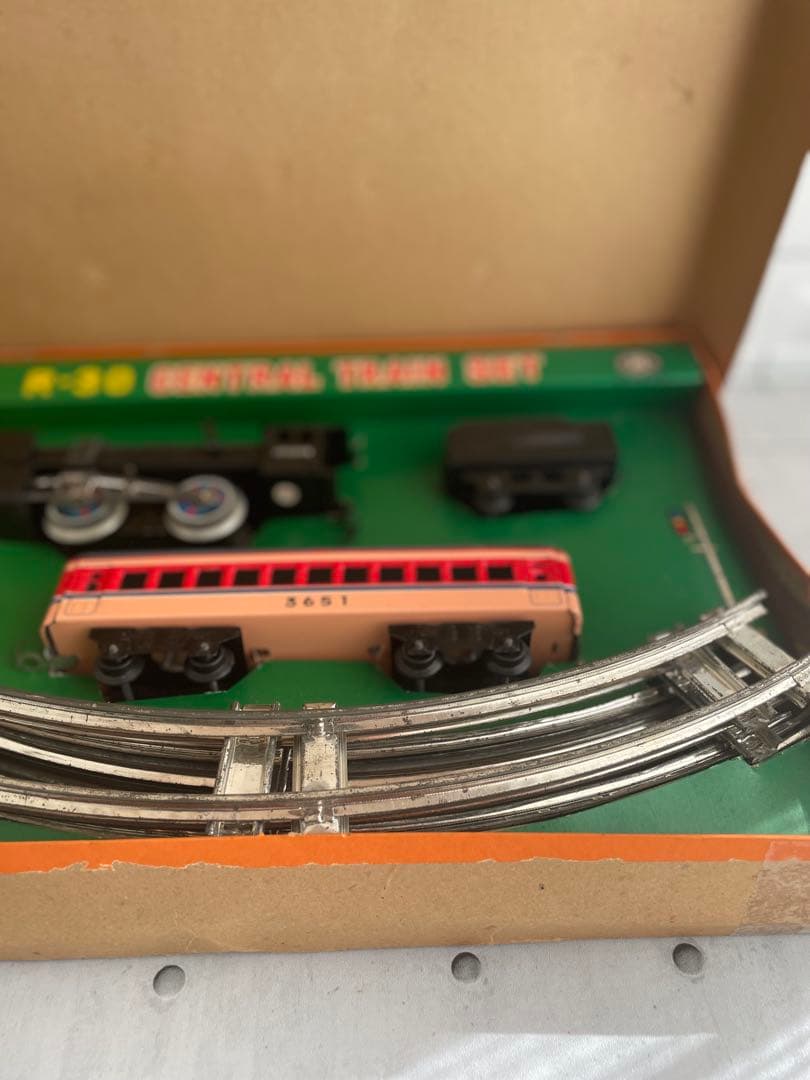 R-30 CENTRAL TRAIN SET日本製マスダヤオールブリキゼンマイ駆