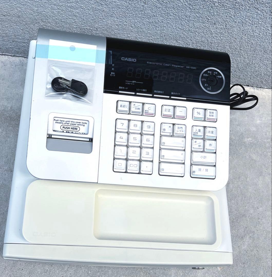 ☆良品！ CASIO レジスター 8部門 小型ドロア SE-S30-WE カシオ