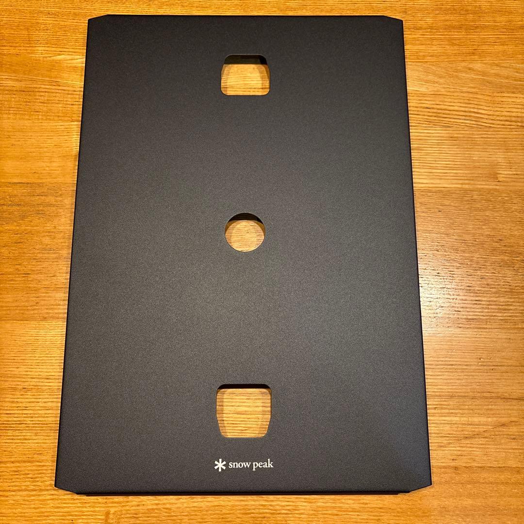 スノーピーク　フラットバーナー専用 リッドトレーブラック(お詫び品)非売品