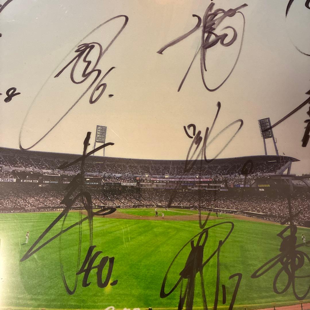 広島東洋カープ選手会 直筆サイン入り写真 フレーム付き 非売品