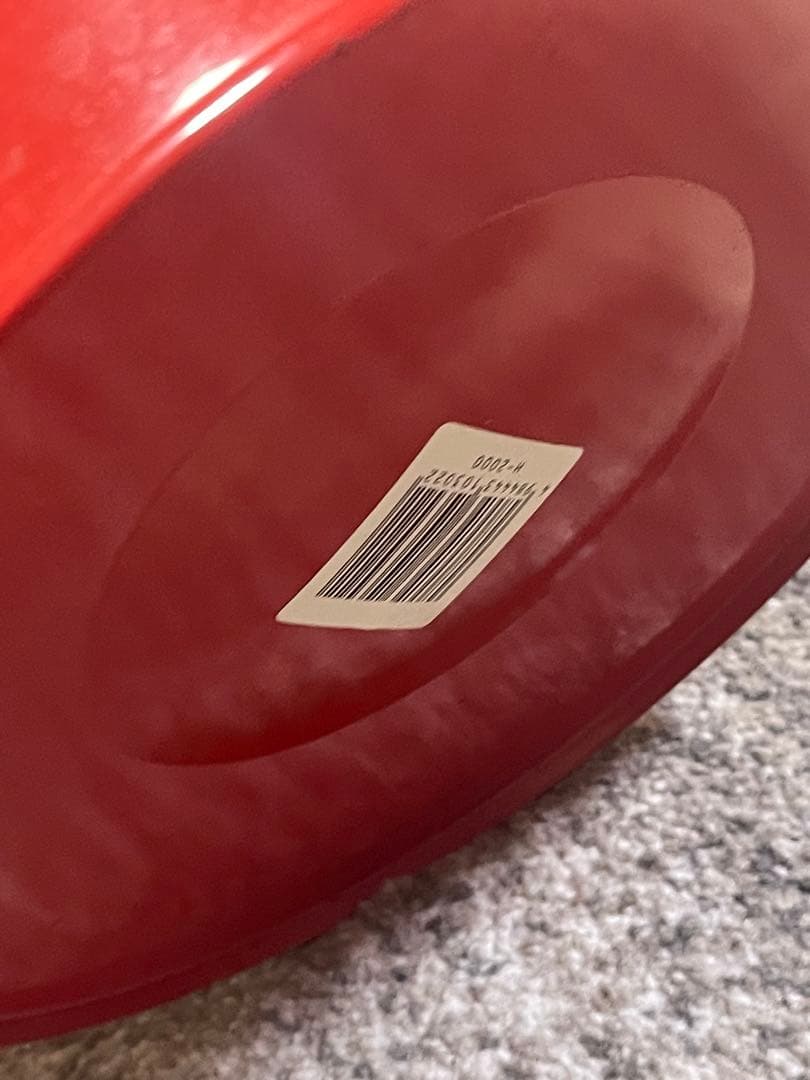 赤いガラス製ランタン