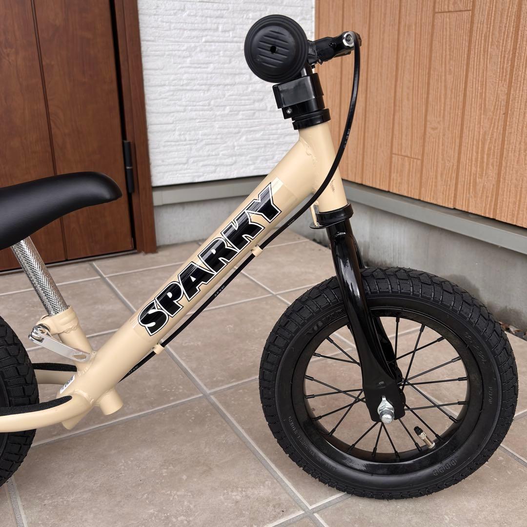 【美品】スパーキー SPARKY キッズバイク　サンドベージュ　ブレーキ付