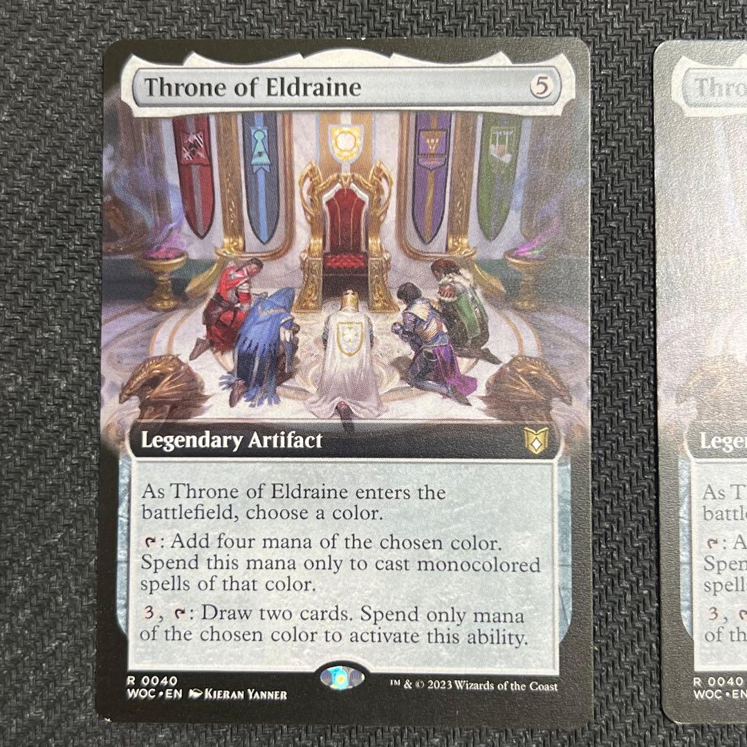 MTG WOC エルドレインの玉座 英語版 拡張アート 2枚セット