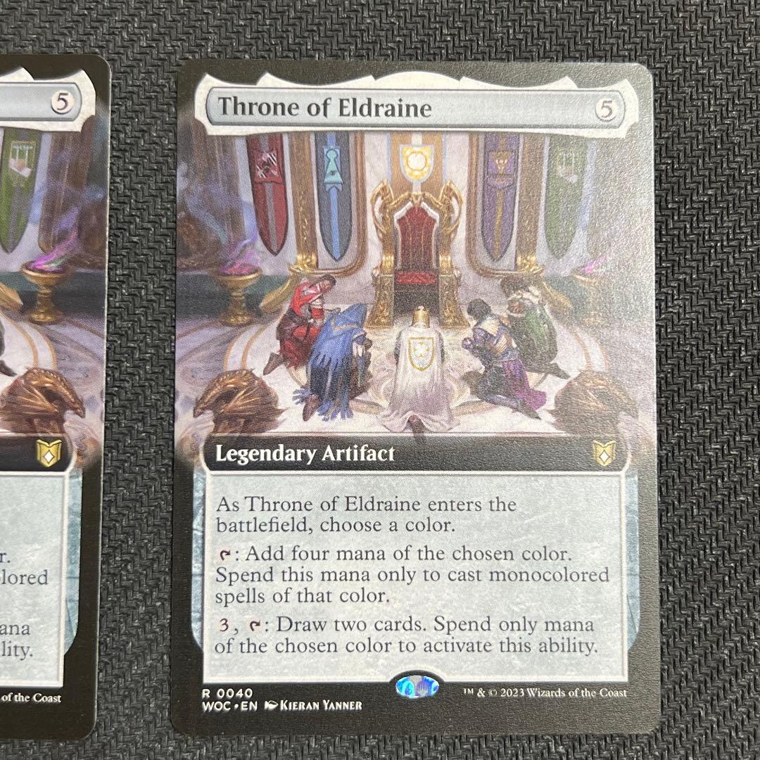 MTG WOC エルドレインの玉座 英語版 拡張アート 2枚セット