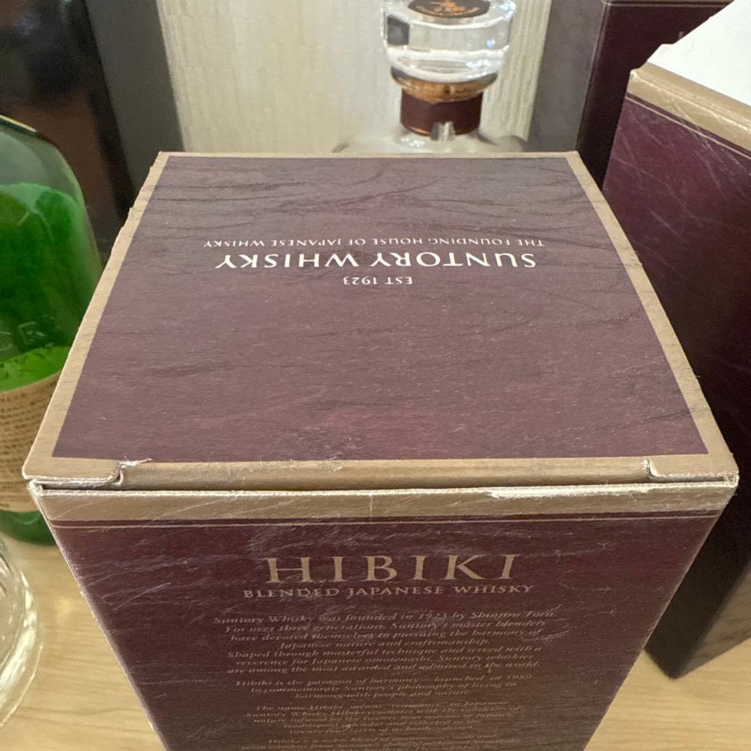 山崎18年　響21年　白州18年　空瓶　未洗浄　化粧箱付き　5セット