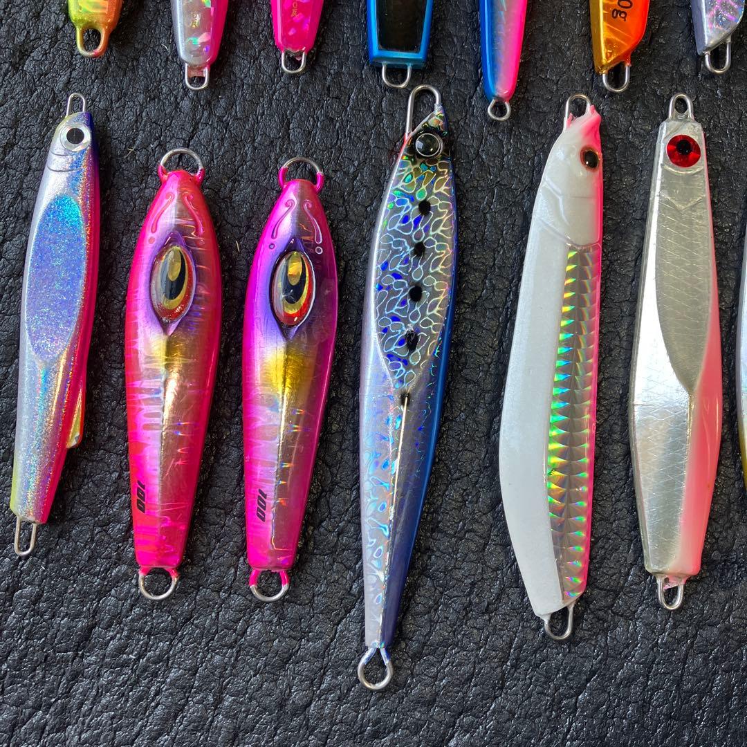 太刀魚ジギング用　メタルジグセット　100g前後