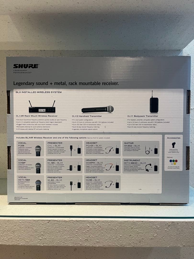 配信機器・PA機器・レコーディング機器 SHURE BLX Installed Wireless System
