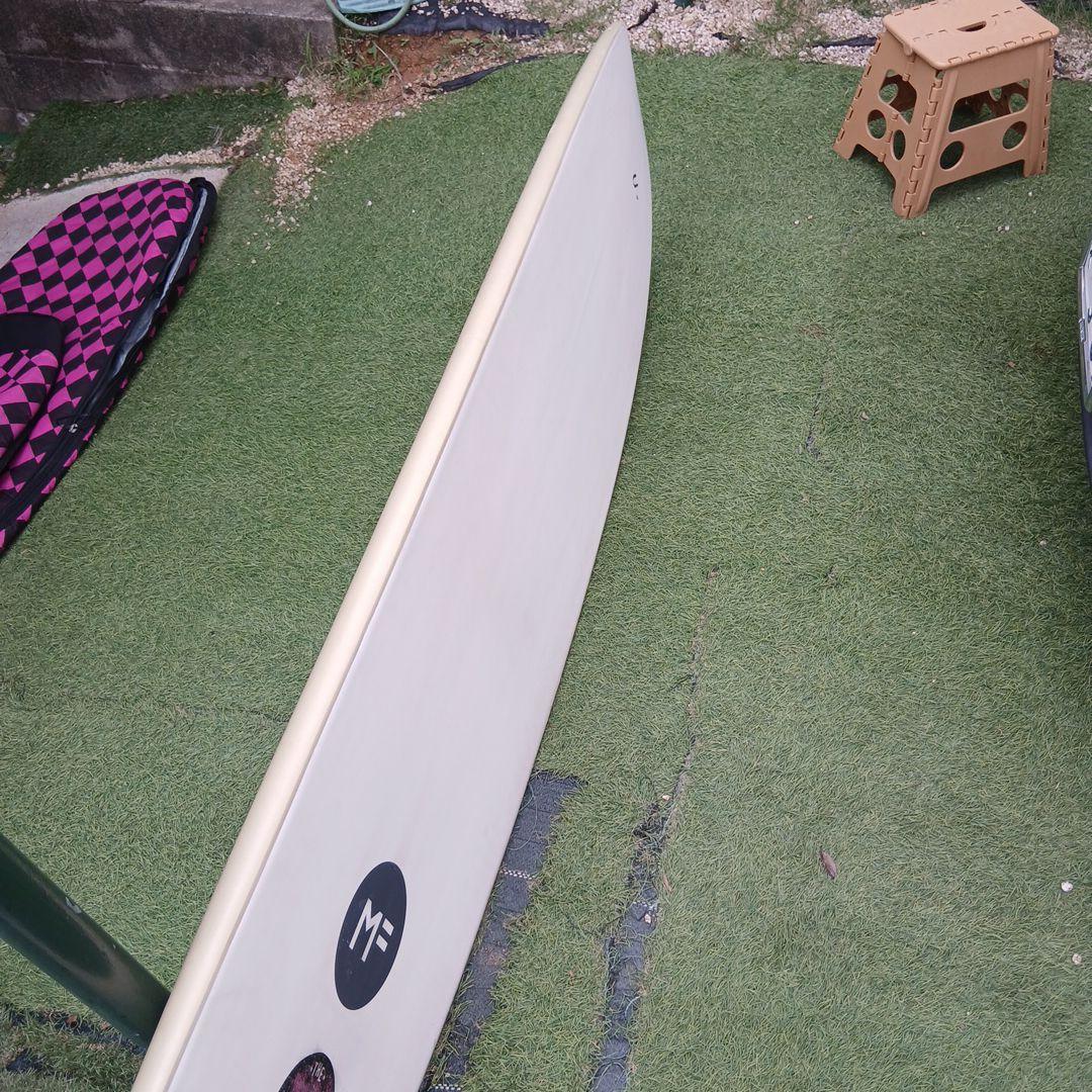 ロングボードミックファニングMiCソフトボード８f　FCSⅡソフトフィン３本付き