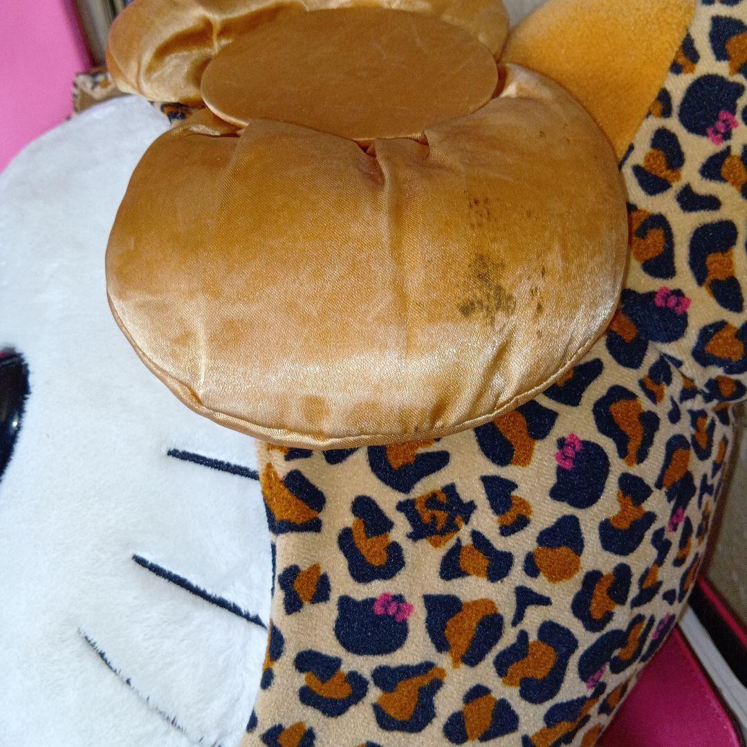 ハローキティ 2005年ヒョウ柄 ぬいぐるみ 大きめレトロレアビンテージ