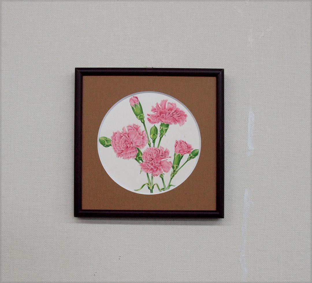 【絵画】ボタニカルアート　「カーネーション」原画