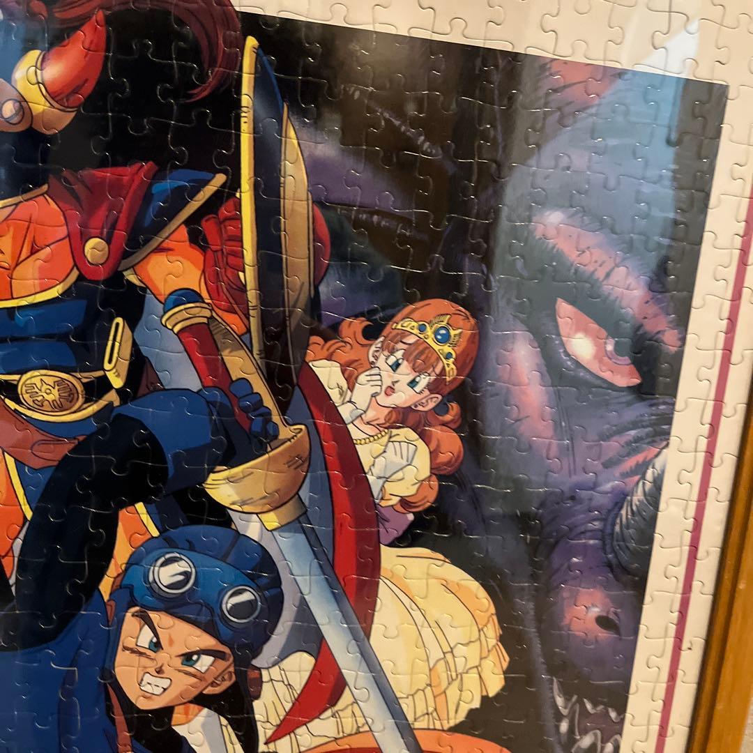 リメイク決定　当時物　90s ドラクエ1.2 糊付け済み完成パズル　鳥山明