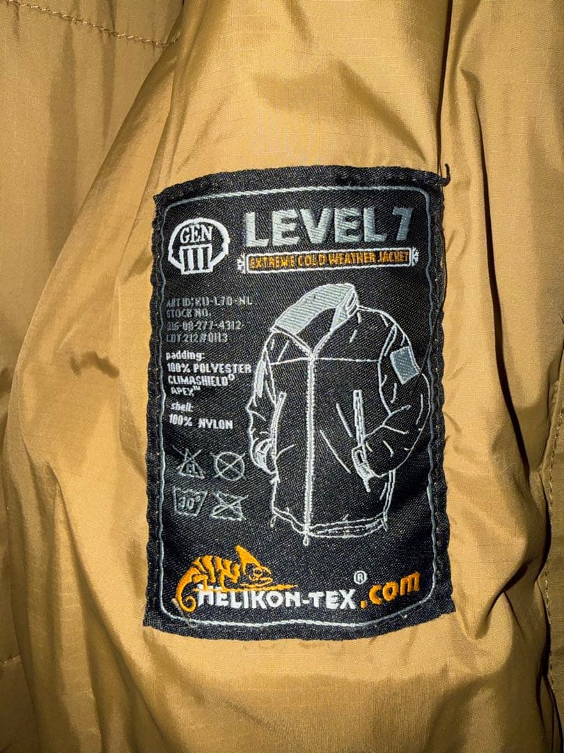 Helikon-Tex Level 7 ジャケット ベージュ　Ｍサイズ