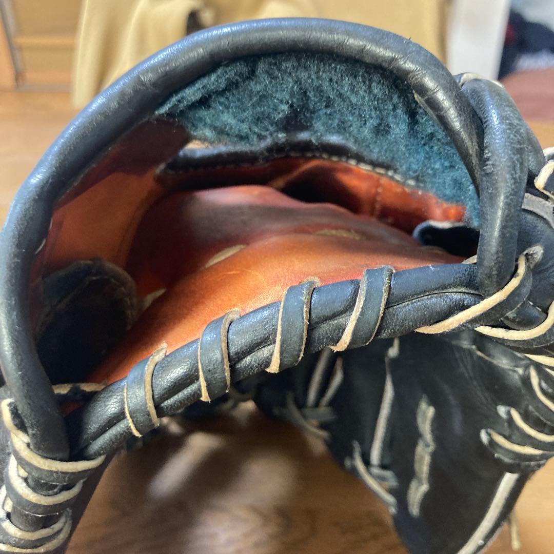 少年軟式野球用左グローブ 黒 (オールラウンダー)