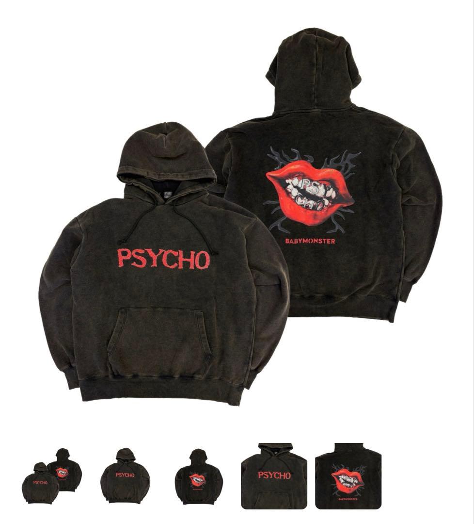 BABYMONSTER PSYCHO パーカー　黒L
