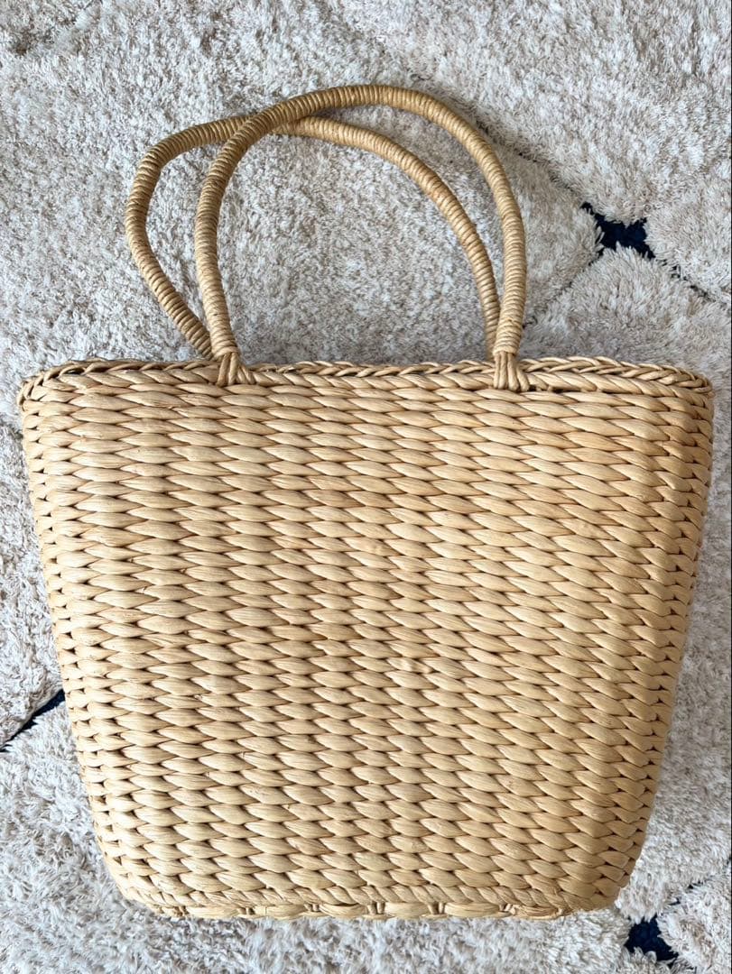 激レア ハローキティ カゴバッグ バタフライ　蝶々　レトロ　青