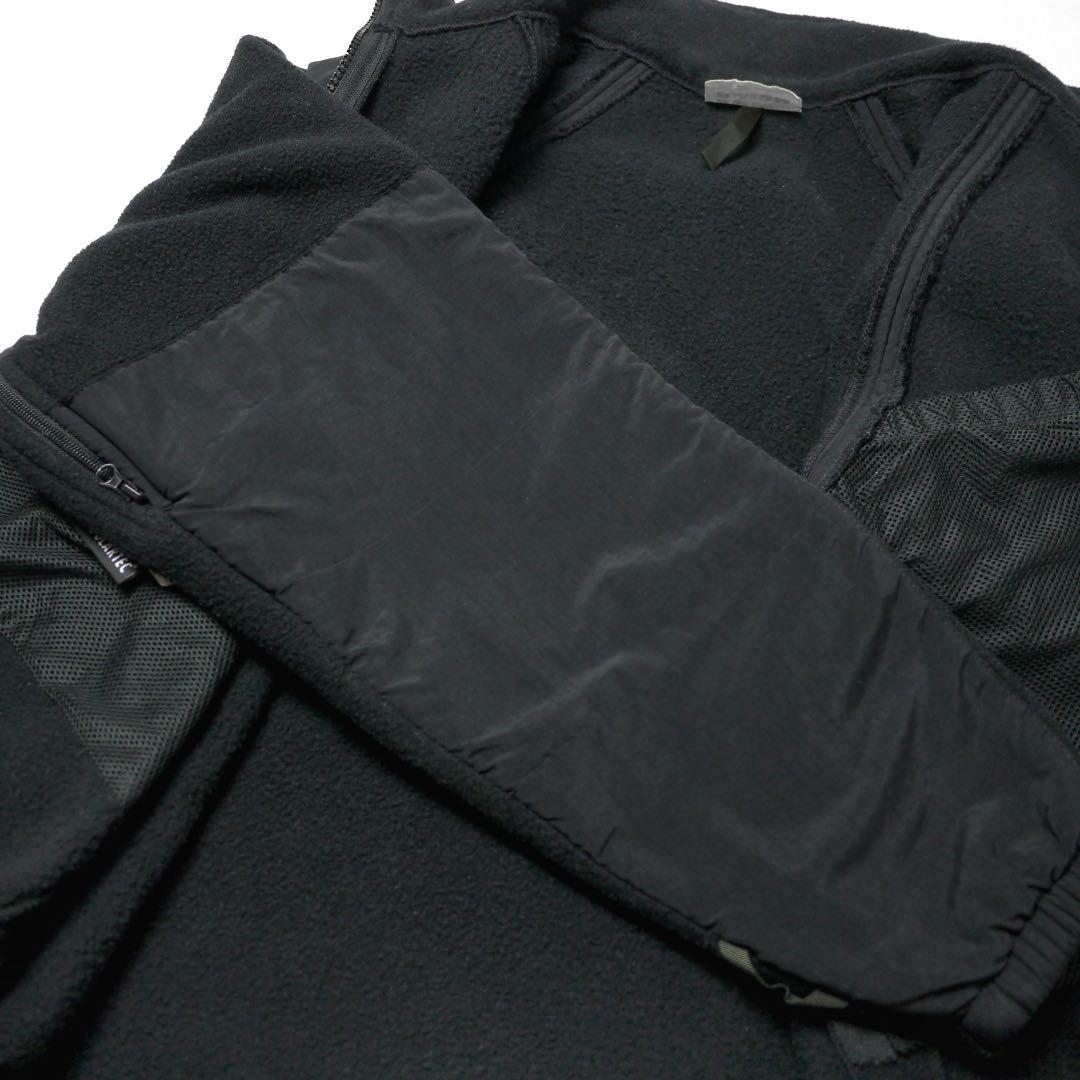 US NAVY米軍ミリタリー フリースECWCSライナー ジャケット黒S-R軍物