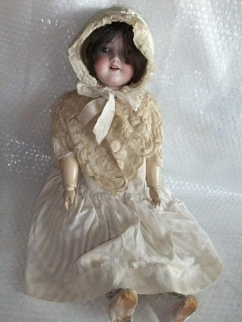 アンティークドール　 アーモンドマルセルュ ビスクドール　1890年頃
