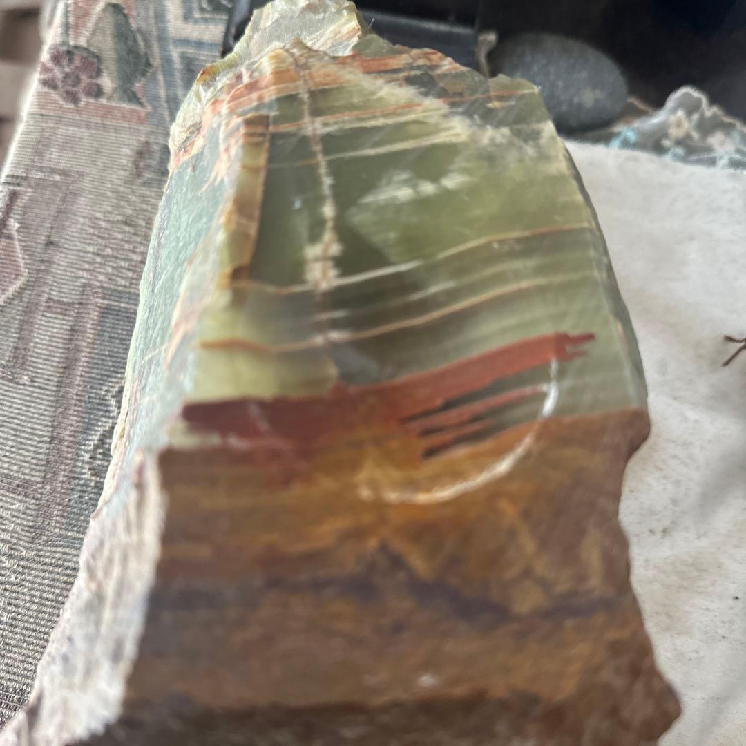 幸運の球　石　置物