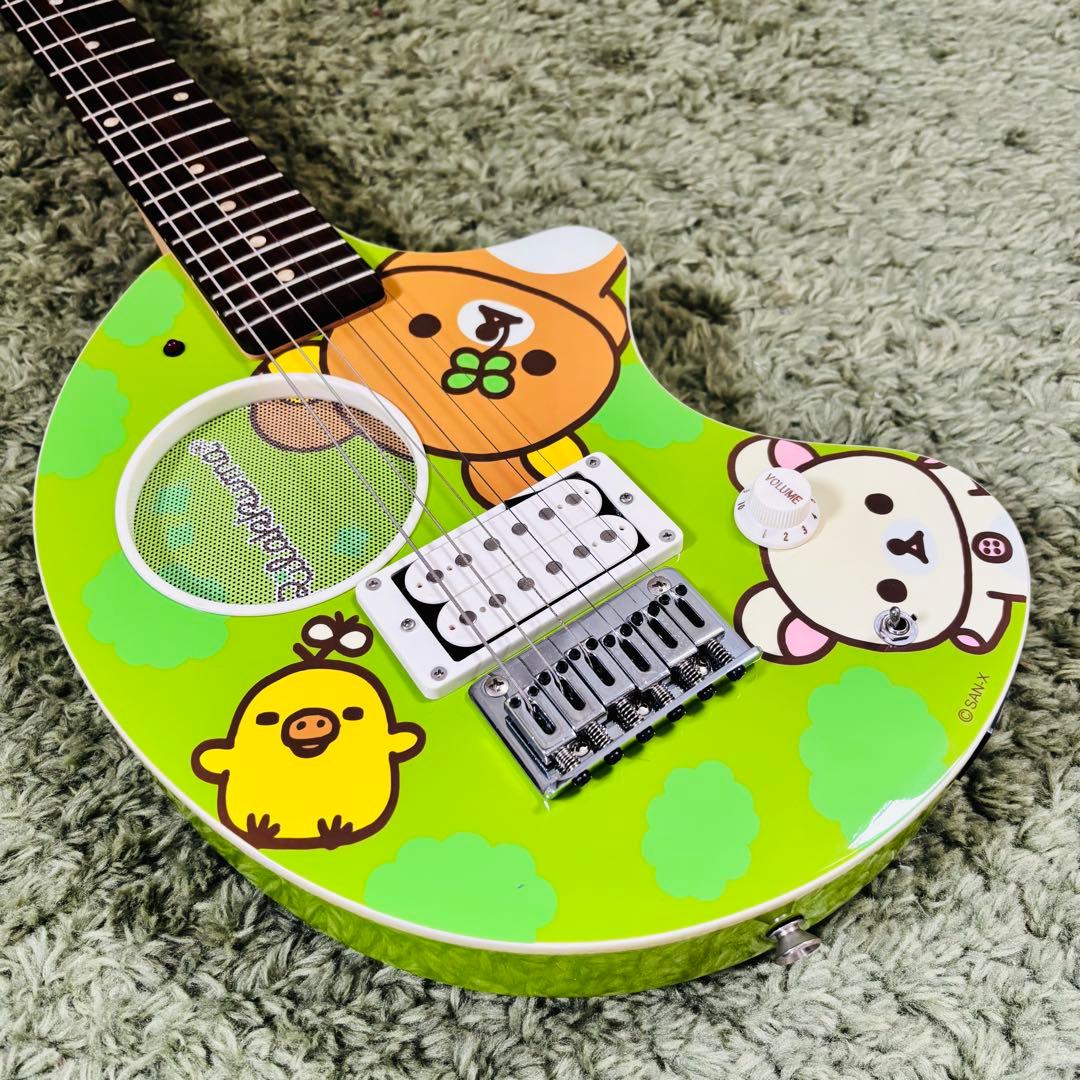 フェルナンデス ZO-3 リラックマ エレキギター ピンク ケース ピック付き