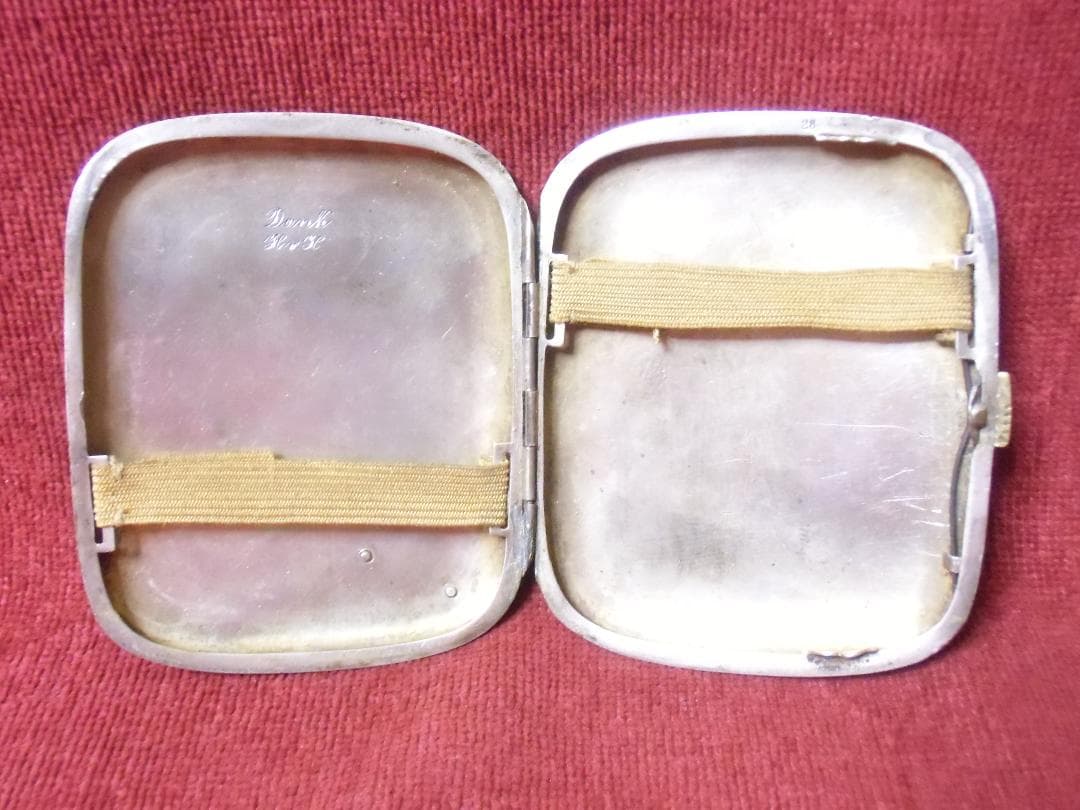 Ｗ帝政ドイツ軍/プロイセン王国＊二エロ細工シガレットケース（実物）