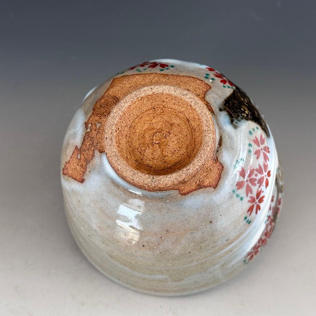 茶道具　乾山写　霞桜　茶碗　寺尾陶象　共箱　京焼　抹茶碗　薄茶　茶会　春