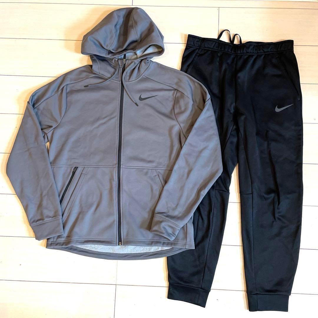 ナイキ XL パーカー　セットアップ　サーマ スフィア 裏起毛 スウェット　撥水