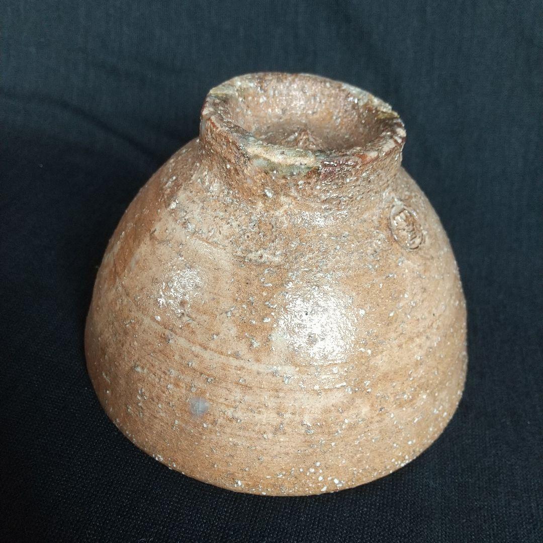 萩焼　十三代新庄寒山　茶碗　共箱・共布・栞付き　長期保管品