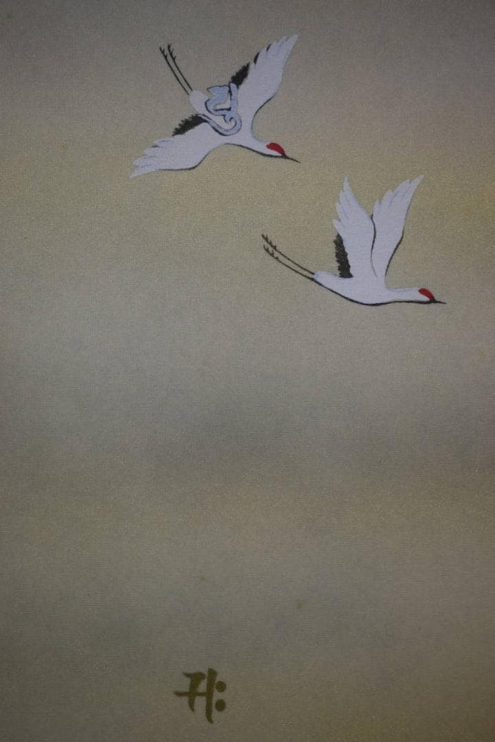 真作/洸龍/十二神将御家守護図/山水/舞鶴図/鶴/鹿/亀/布袋屋掛軸A-166