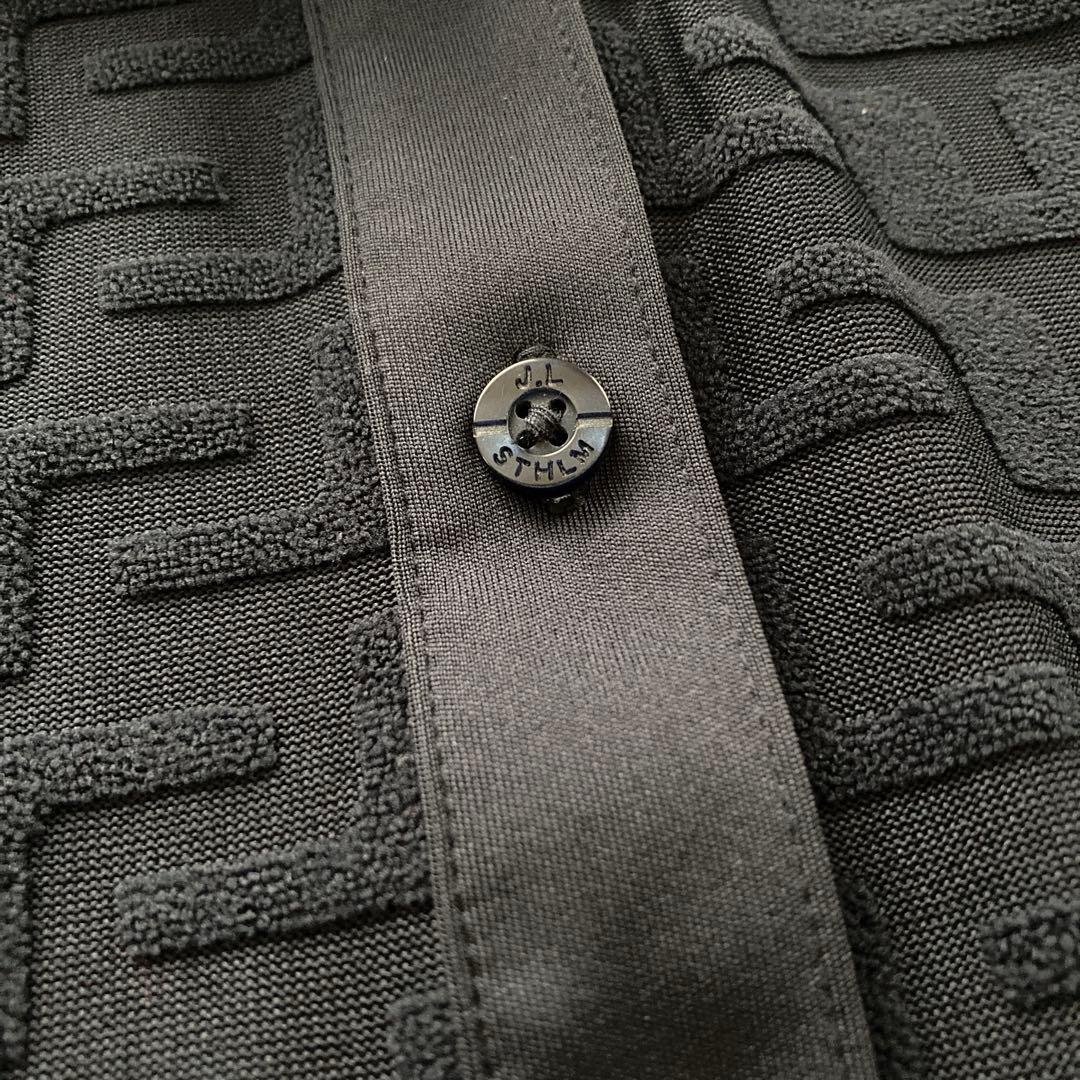 新品J.LINDEBERG レディース長袖ポロシャツ ネイビー Lサイズ 秋冬